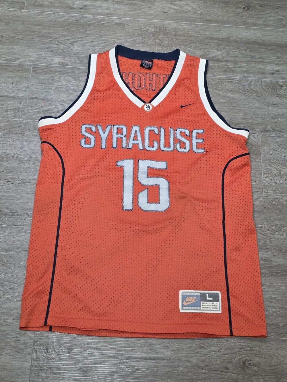 Vintage Nike Syracuse Carmelo Anthony #15 Jersey Mens Large NCAA Basketball